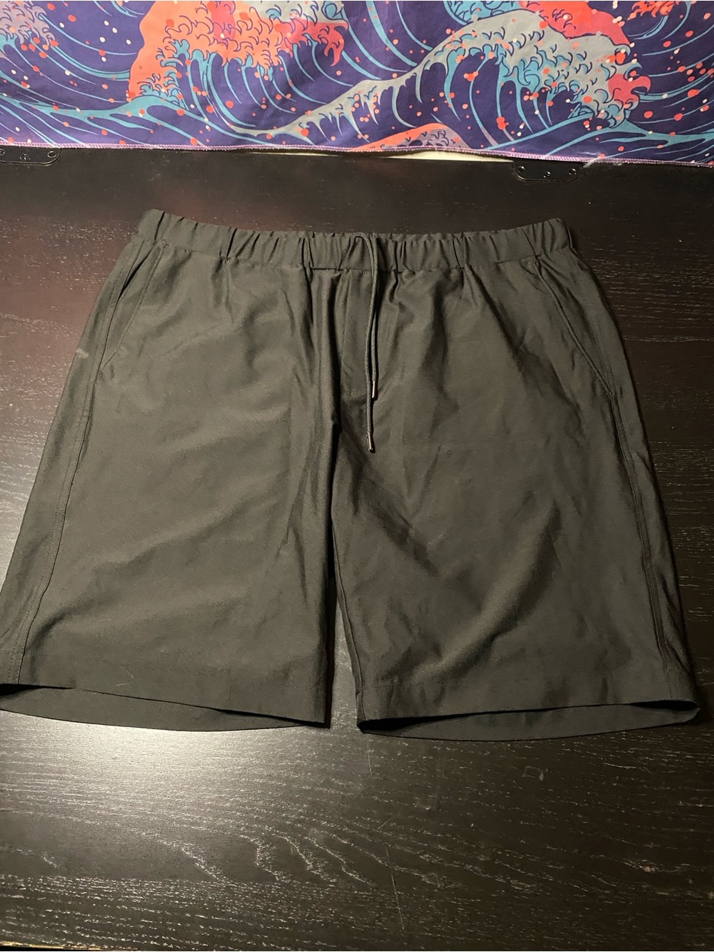Greg Norman Collection Men's Black Athletic Drawstring Shorts